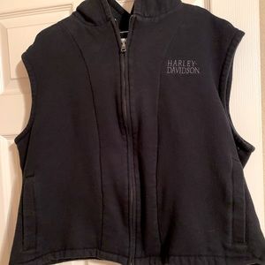 Harley Davidson women’s fleeced sleeveless vest. Size XL